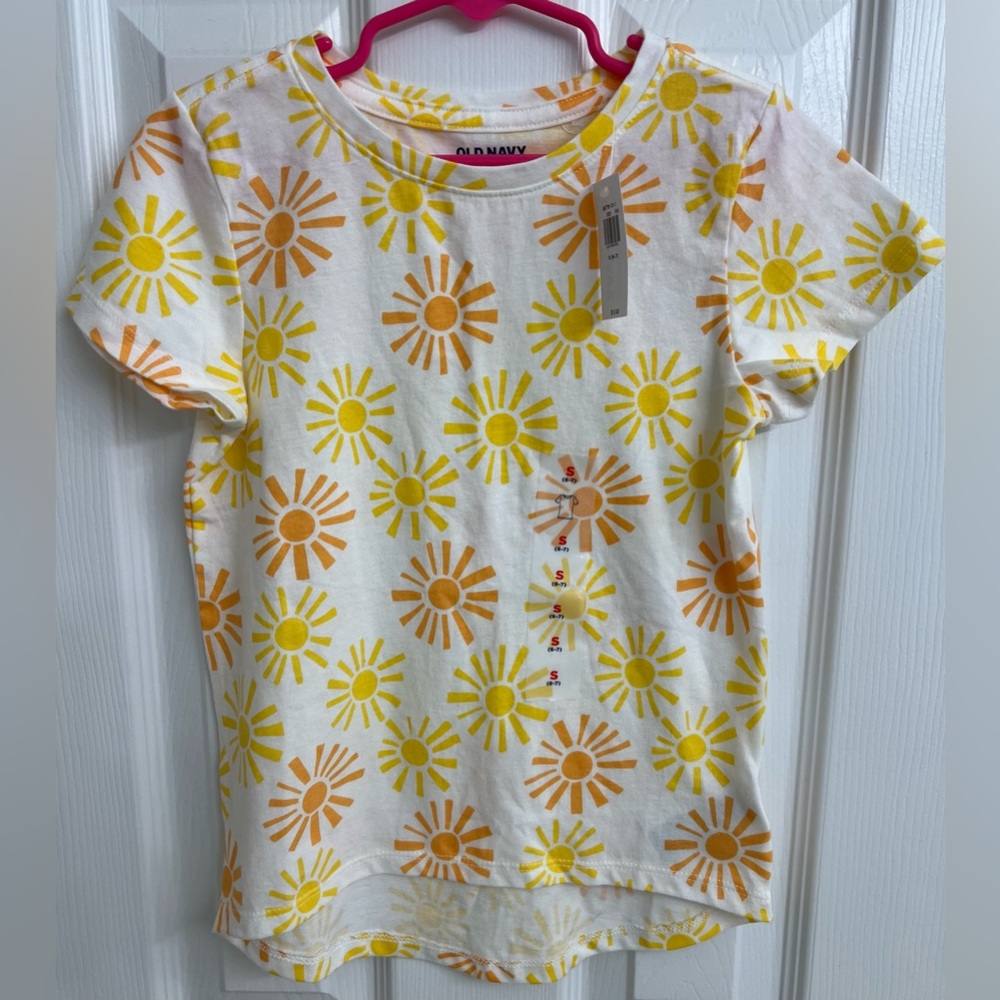 Floral girls tee